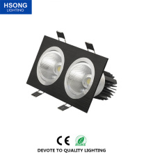 2 têtes carré encastrée Downlight 2 * 10W